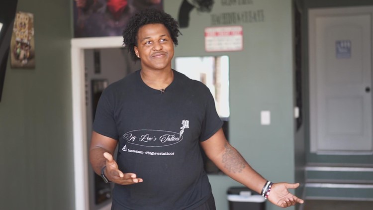 'It's just a passion for me': 21-year-old Indianapolis man opens tattoo shop