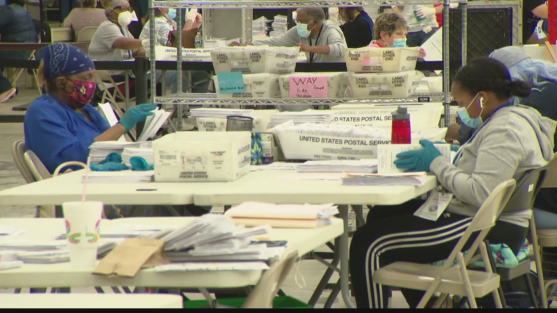 Amid questions of misdirected mail, the postal service is defending its handling of ballots.