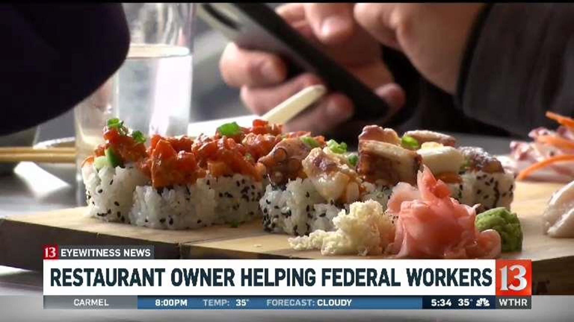Restaurant owner helping federal workers