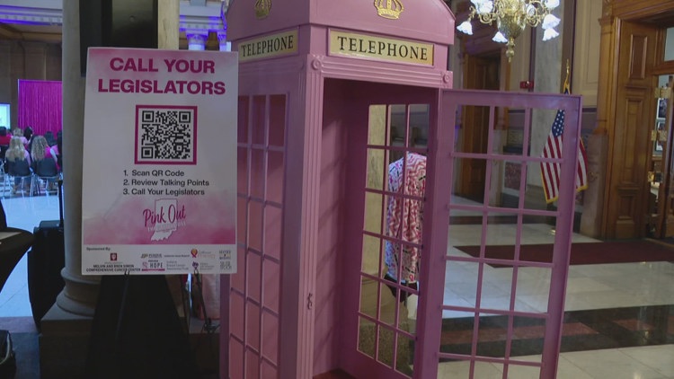 Advocates bring first-ever ‘Pink Out’ to the Indiana Statehouse, raising breast cancer awareness