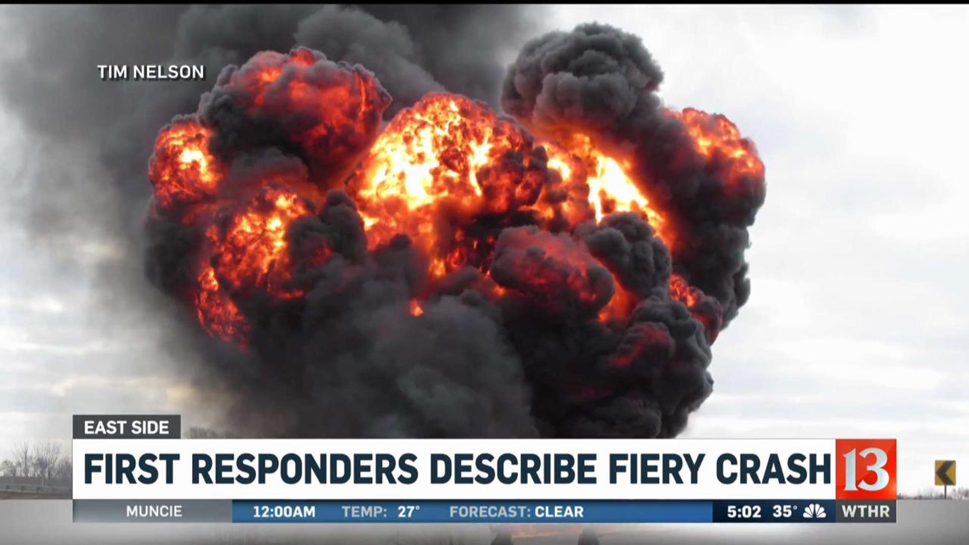 First responders describe fiery crash 5pm pkg