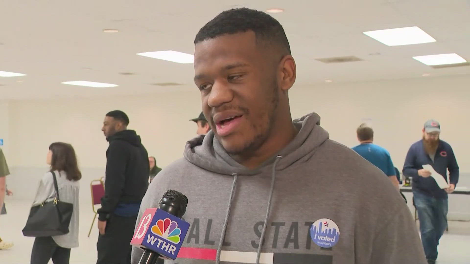 Polls opened just minutes ago and 13News caught up with one of the first voters who made his way to the polls for the first time ever!