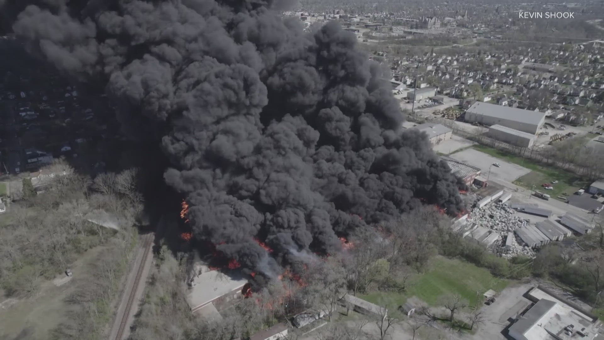 The massive fire destroyed a plastics recycling plant and sent toxic fumes into the air for days.