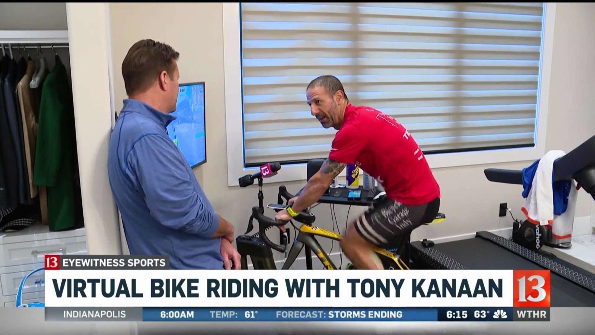 Virtual cycling with Tony Kanaan