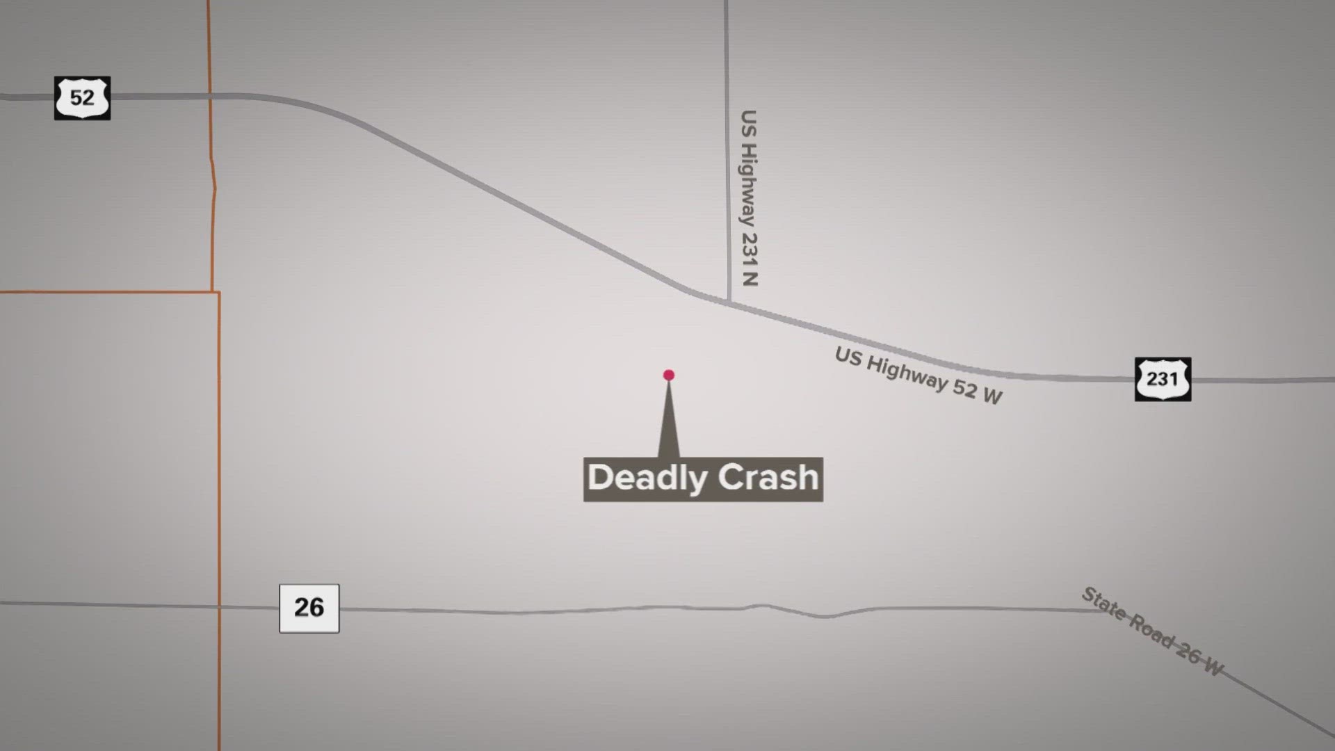 The crash happened around 3 p.m. Sunday about seven miles northwest of West Lafayette.