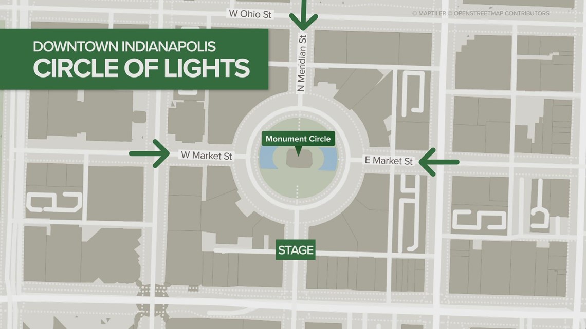 Traffic and parking for Circle of Lights
