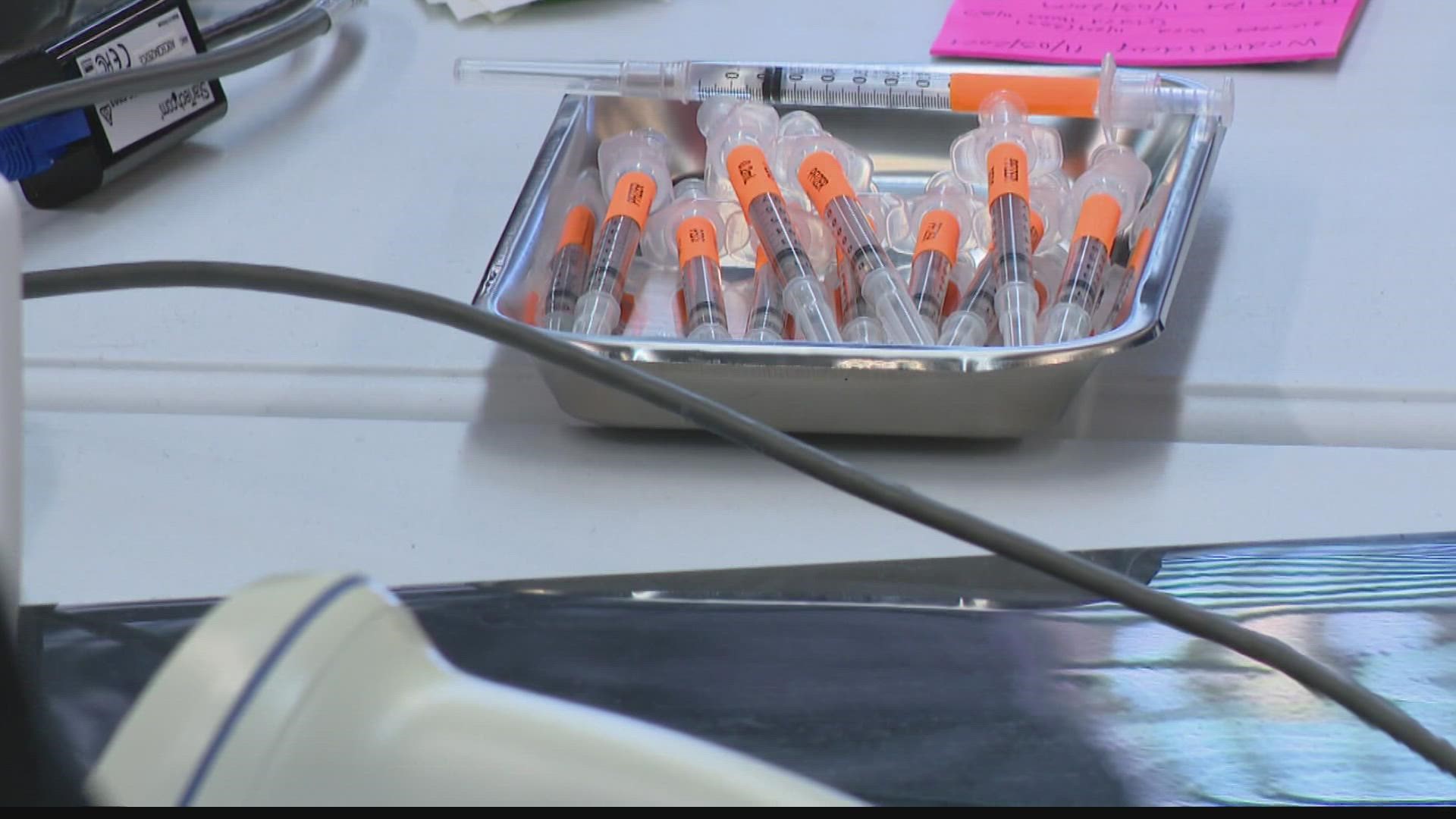 Children as young as 5 years old got their first shots of the Pfizer COVID vaccine in Fishers Wednesday.