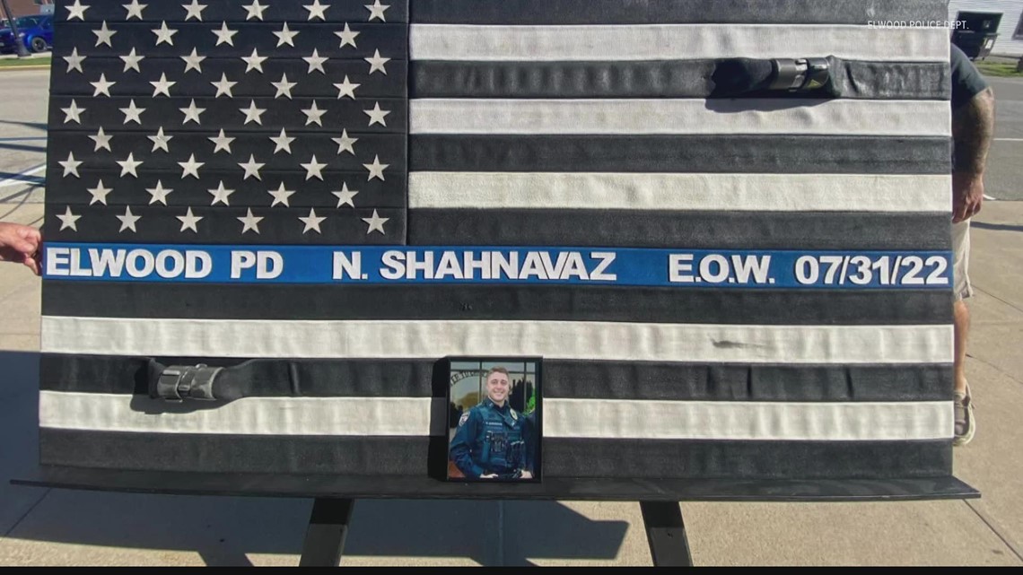 Elwood debuts new memorial in honor of Officer Shahnavaz