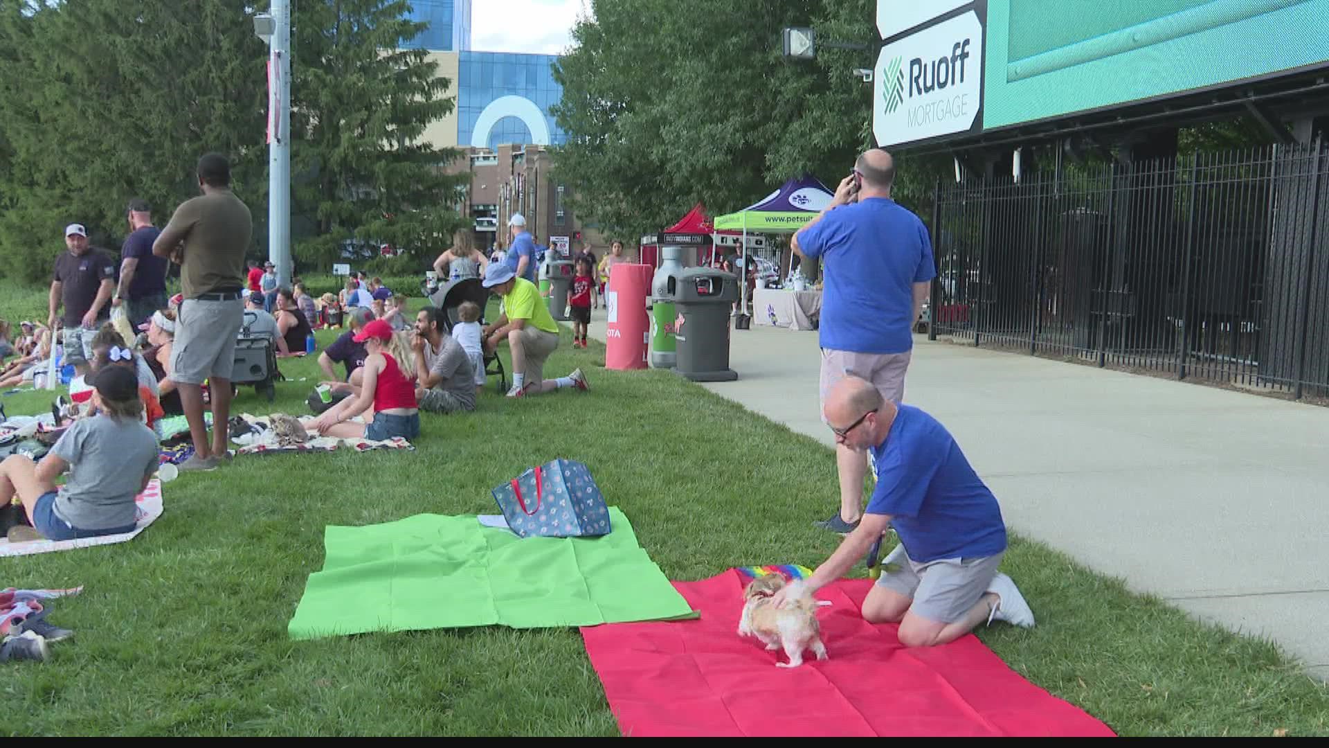 Wednesday's Indianapolis Indians game brought an audience of both dogs and their owners.