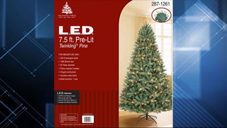 Menards Recalls Pre Lit Artificial Trees Wthr Com