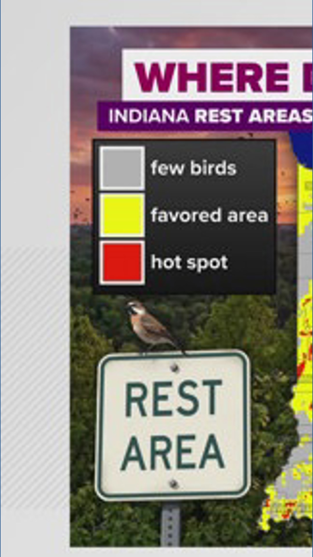 Where you can see more birds stopping by Indiana on their journey north ...