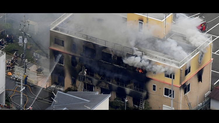 Suspected arson in Japan anime studio leaves up to 13 dead 