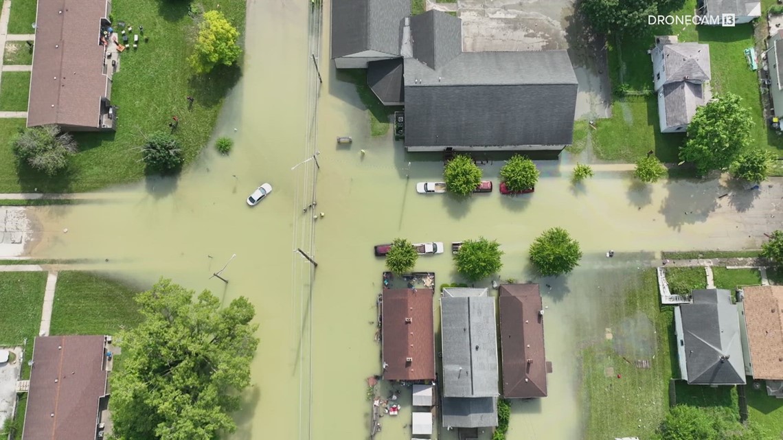 Homes, church continue cleanup from flood after water main break | wthr.com