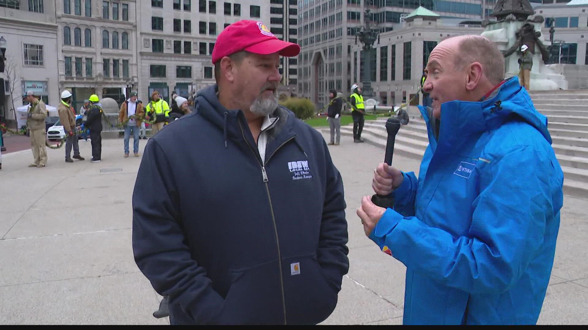 The lights are up on Monument Circle! Chuck Lofton shares a preview of Circle of Lights.