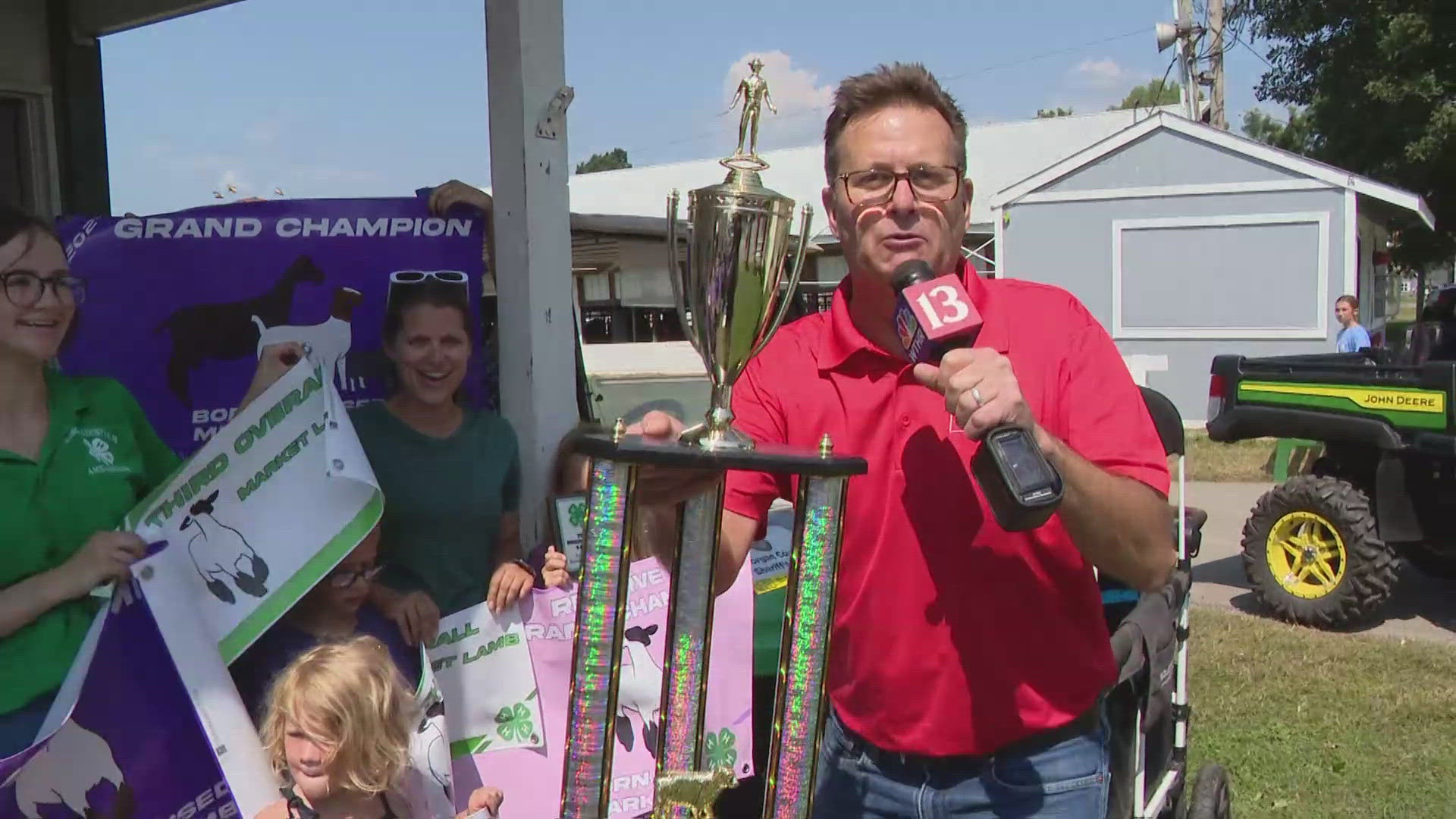 13Sports director Dave Calabro visits the Morgan County Fair during he weekly quest to find some Good News!