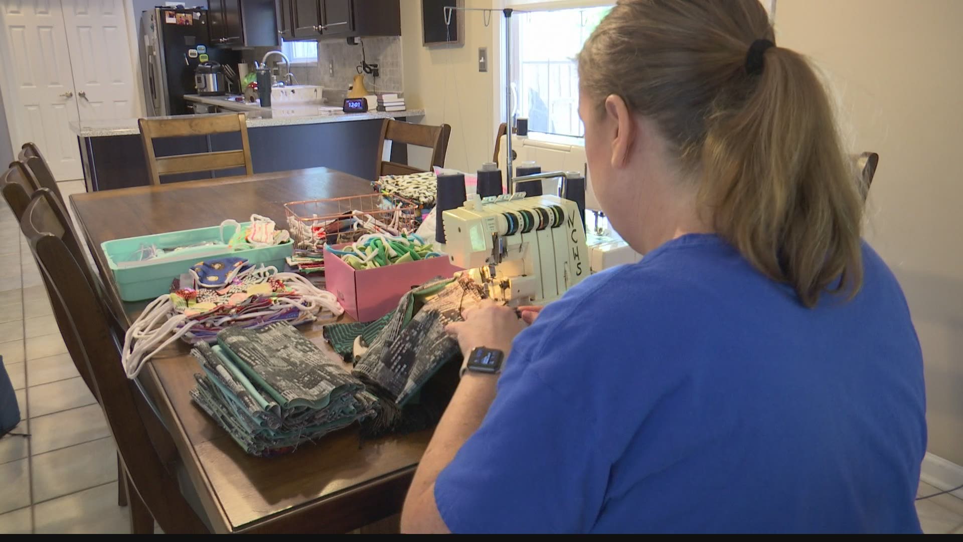 The founder of a local sewing group is delivering ten of thousands of homemade masks to schools to make sure children have the protection they need.