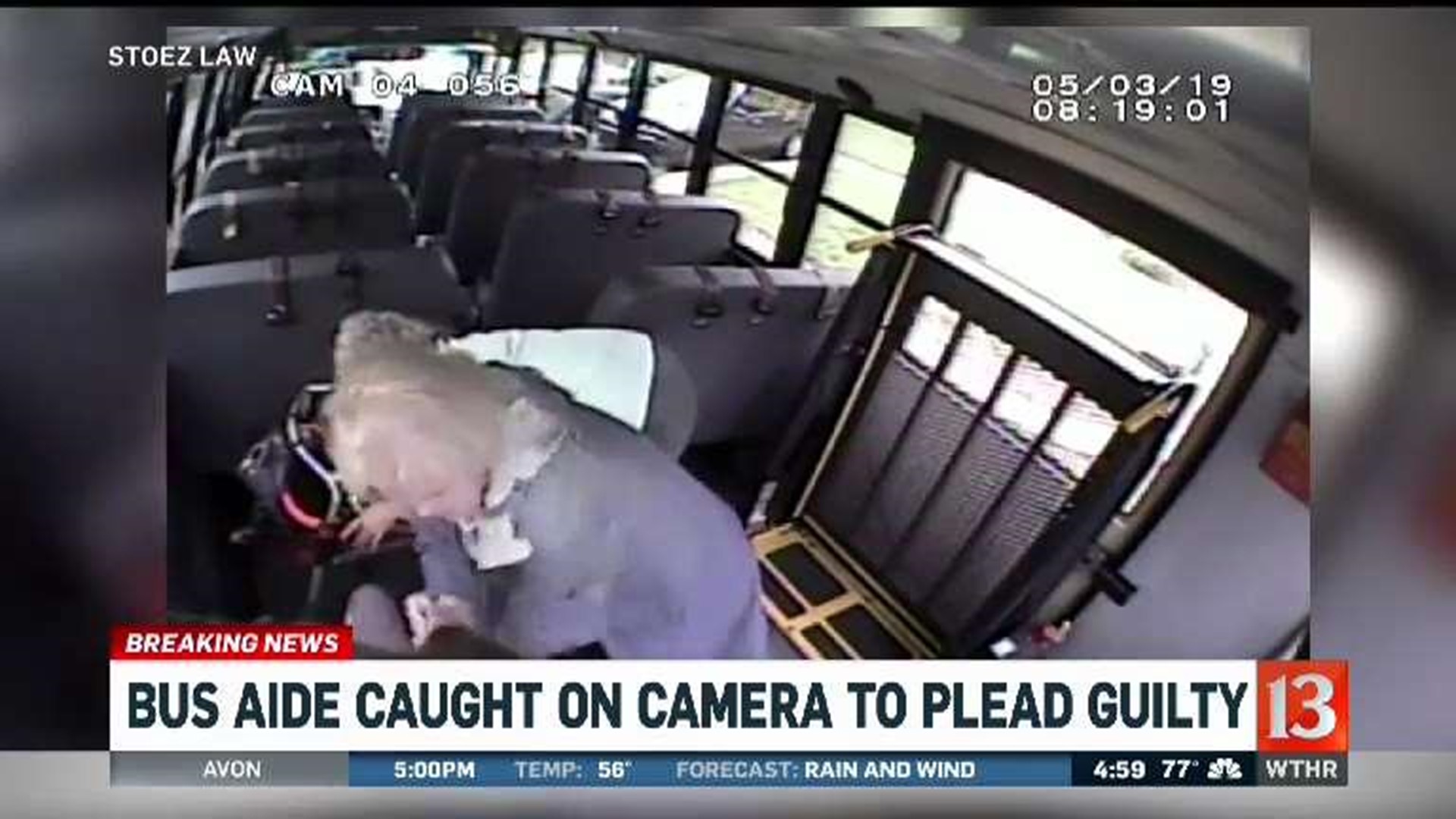 Bus aide to plead guilty