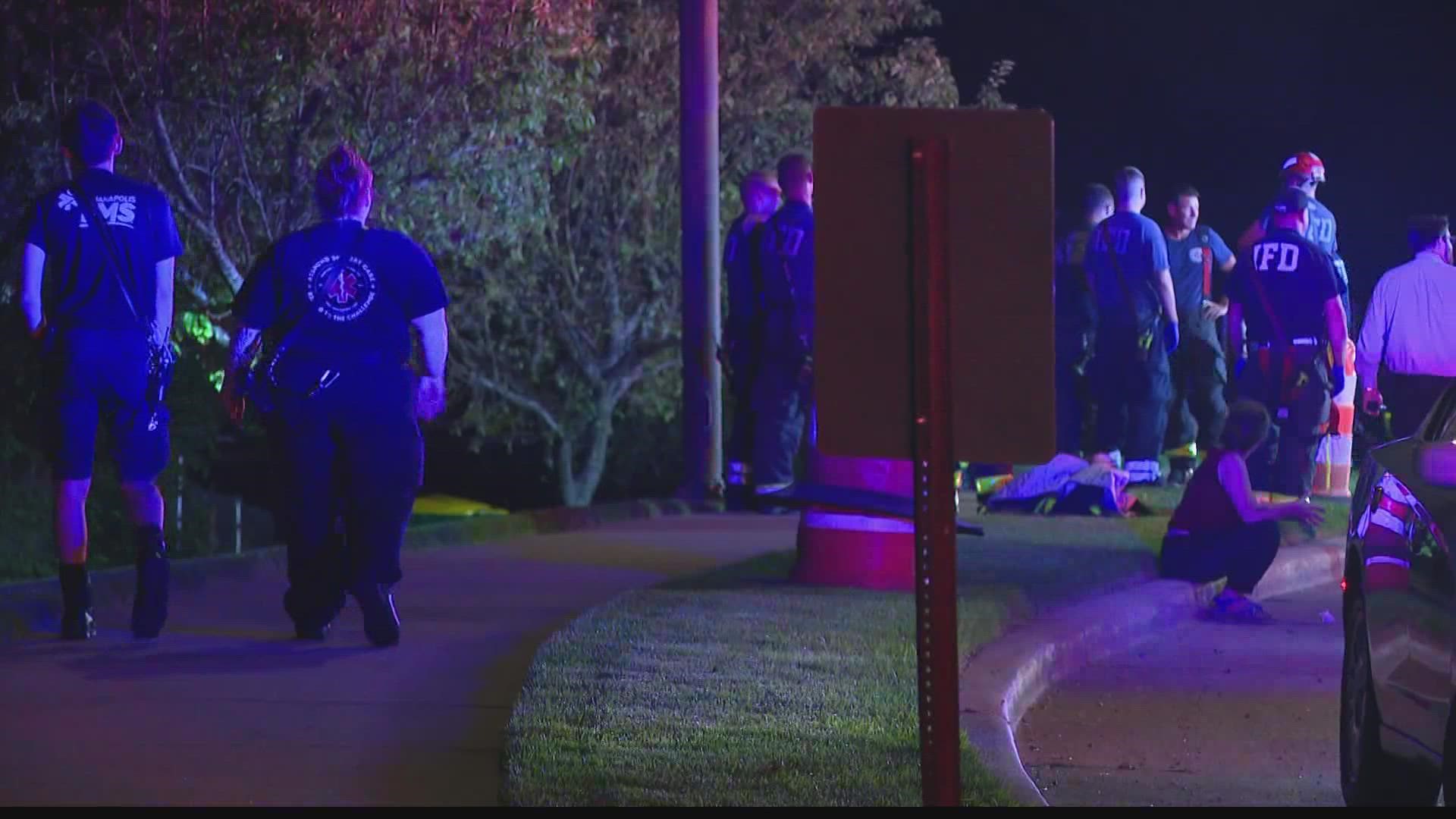 IMPD is investigating a body found under a bridge in downtown Indy.