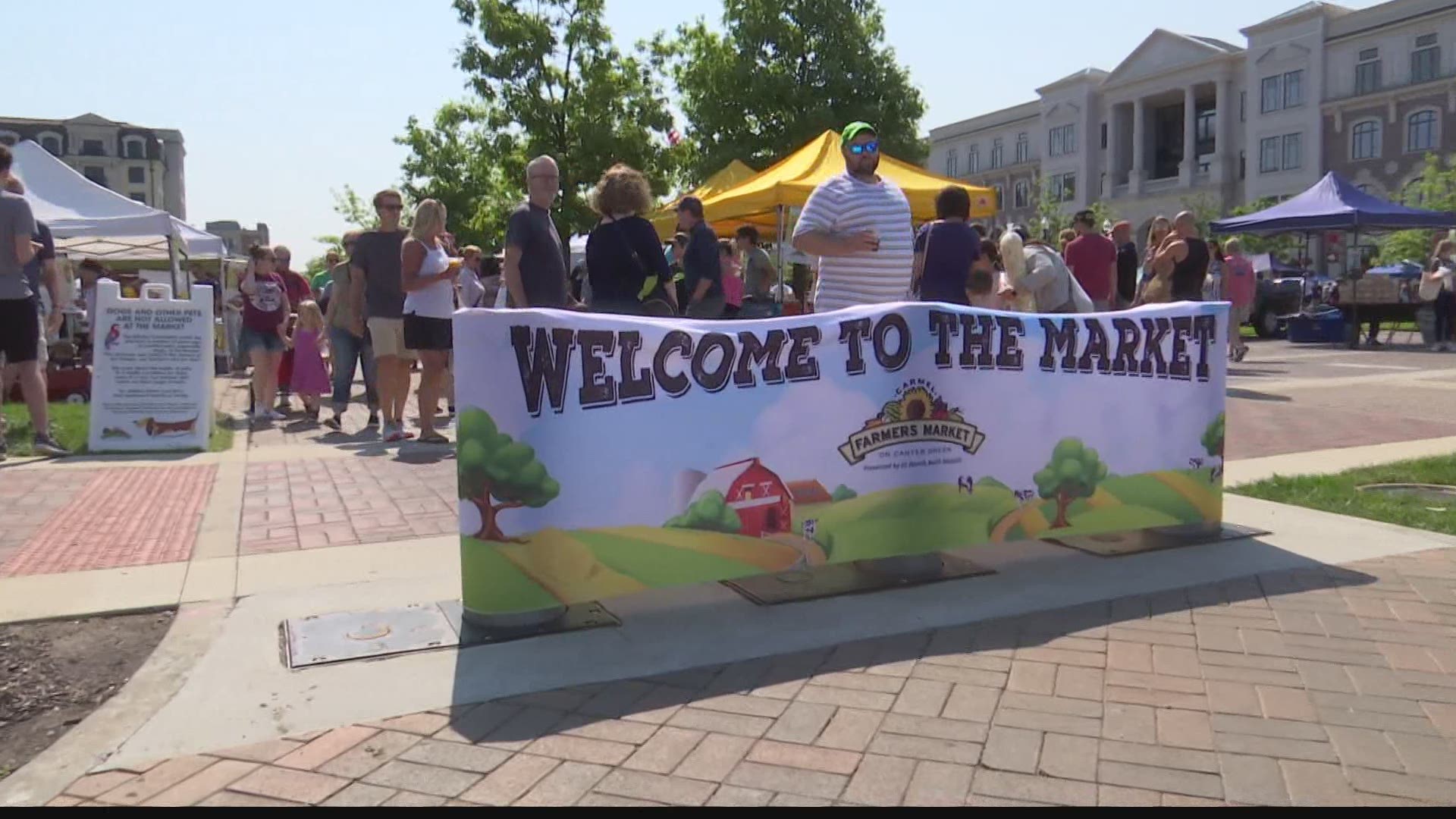 About 7,000 people went to the Carmel Farmers Market on Saturday, July 3, 2021.