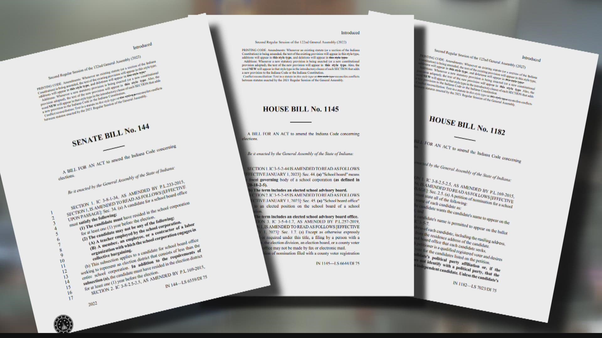 13Investigates spoke to Hoosiers about three proposed bills centered around school board operations.