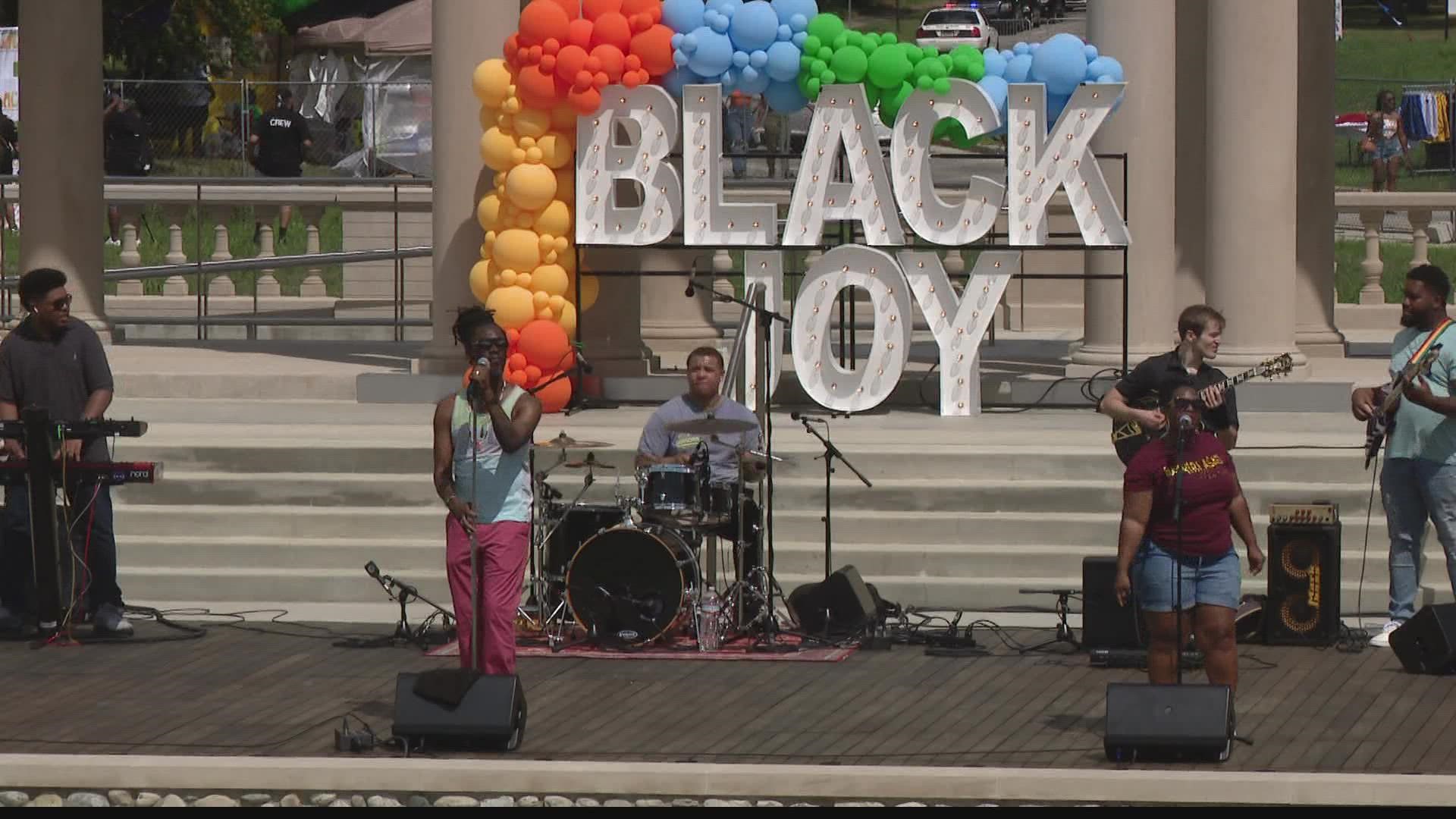 Sunday's Festival of Joy at Riverside Park featured live music, a handful of local vendors and, most importantly, a lot of fun.