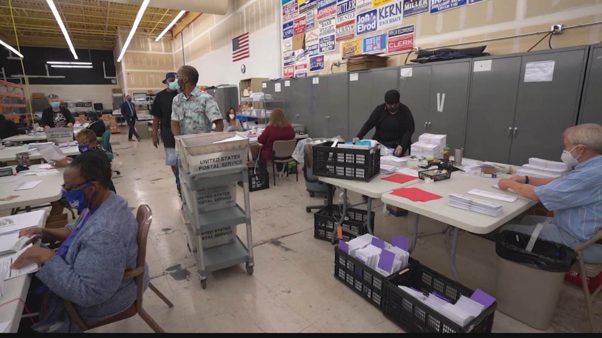 Across the state, thousands of absentee ballots are going in the mail this week.