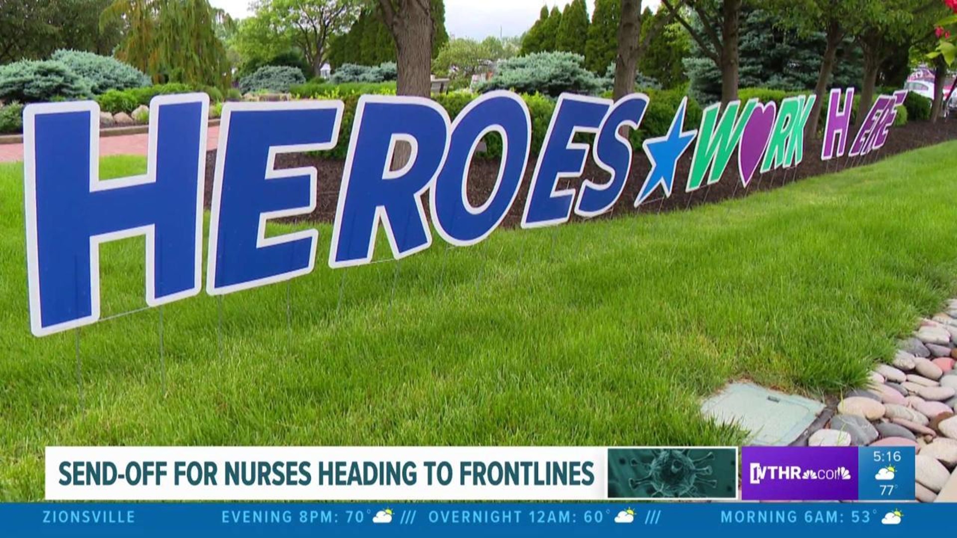 Send-off for nurses headed to front lines
