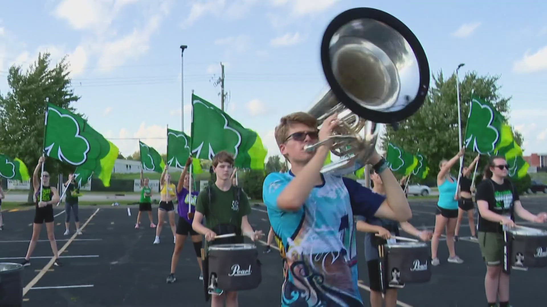 Westfield High School performs as the Operation Football Band of the Week on Aug. 18, 2023.