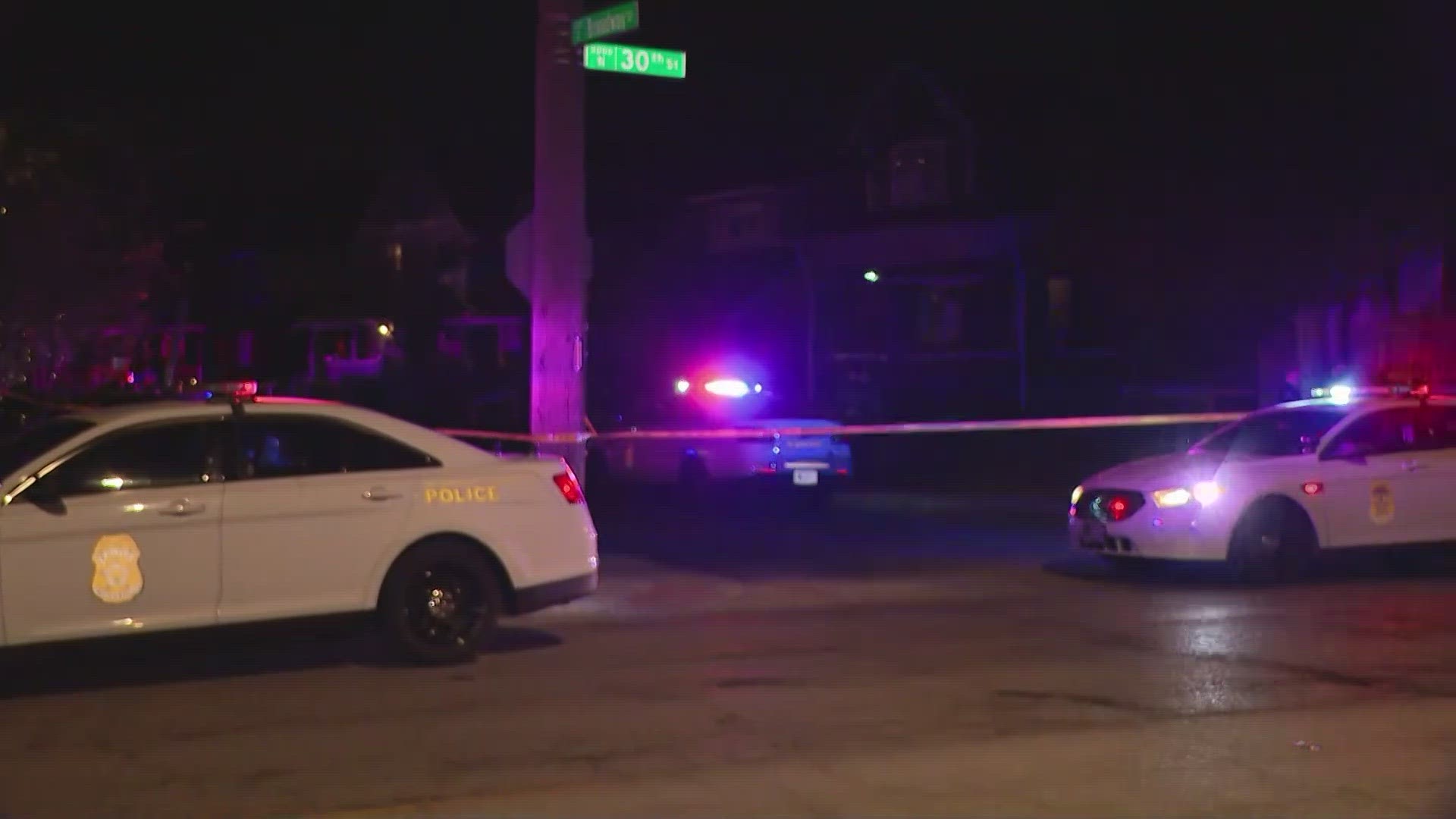 The shooting happened around 10:30 p.m. in the 3000 block of Broadway Street.