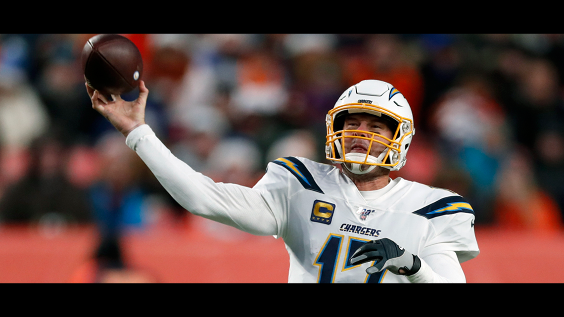 Philip Rivers Los Angeles Chargers Quarterback v Denver Broncos 2019 Images