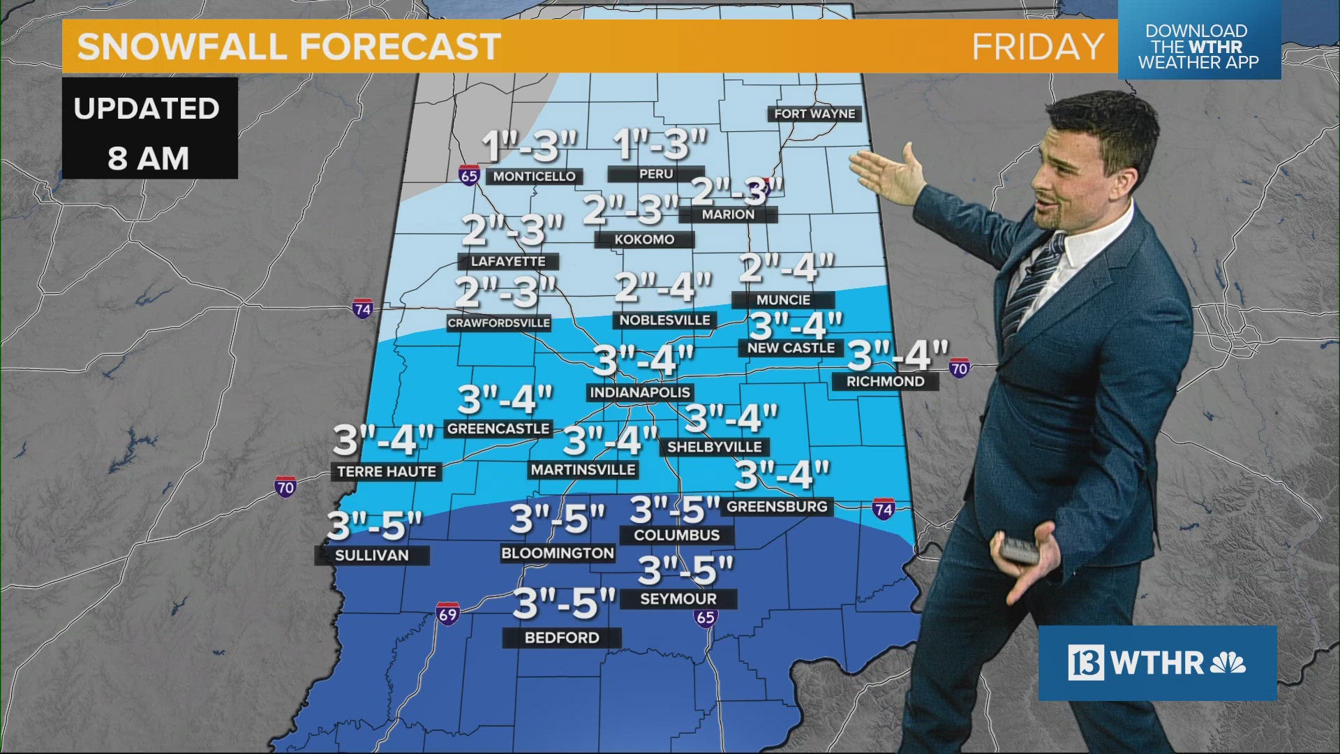 Snowfall Across Indiana What to Expect This Friday