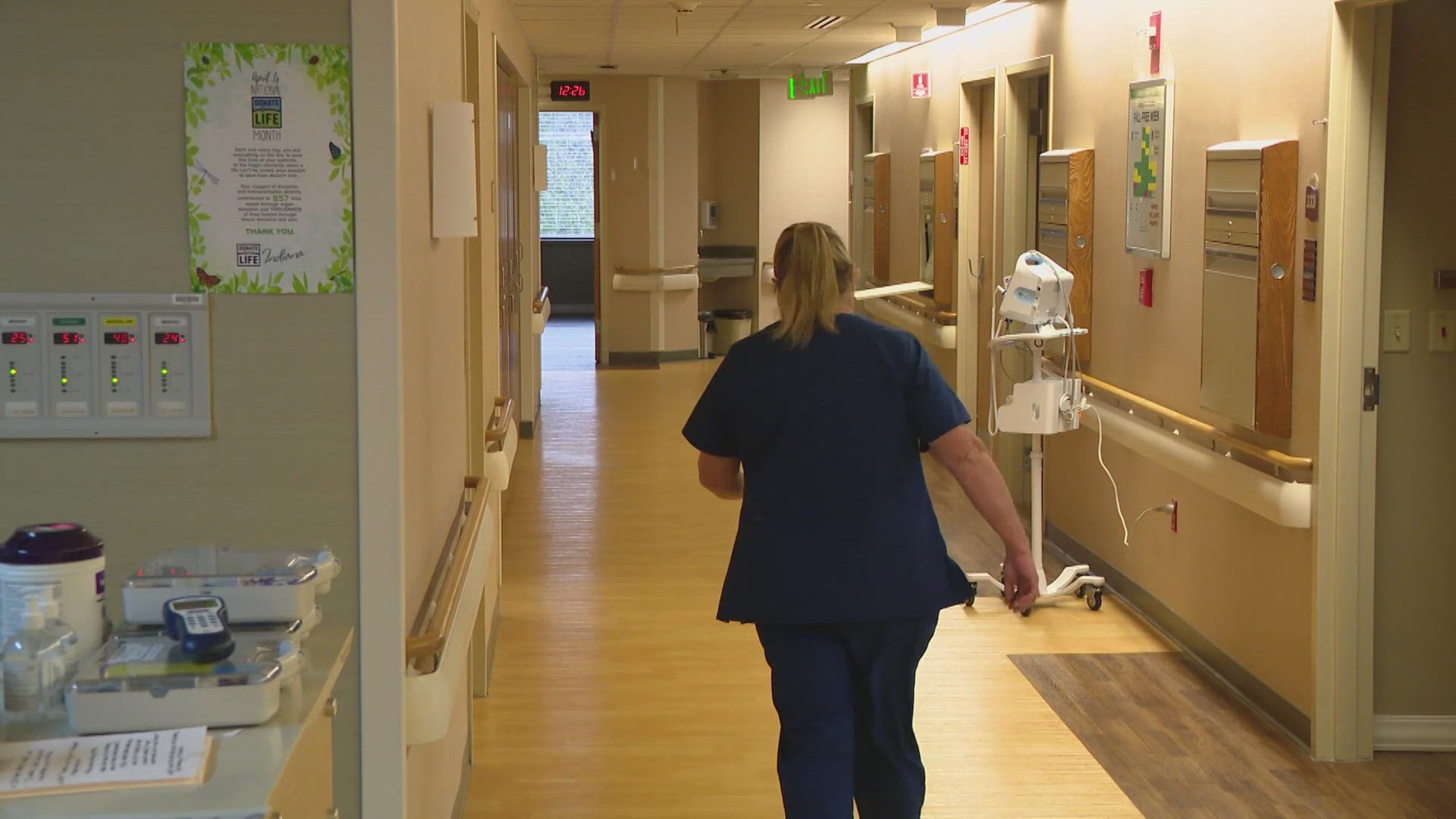 Staff was forced to go old school, using pen and paper instead of computers and technology to help meet patient's needs.