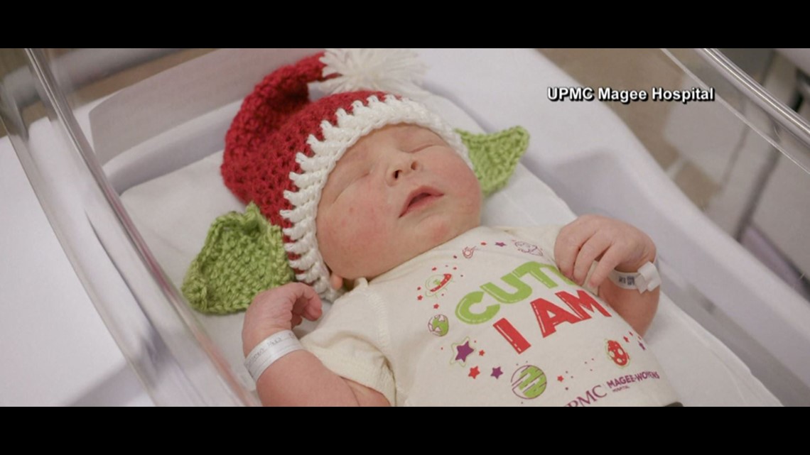 Pittsburgh Hospital Dresses up Newborns in Baby Yoda Hats