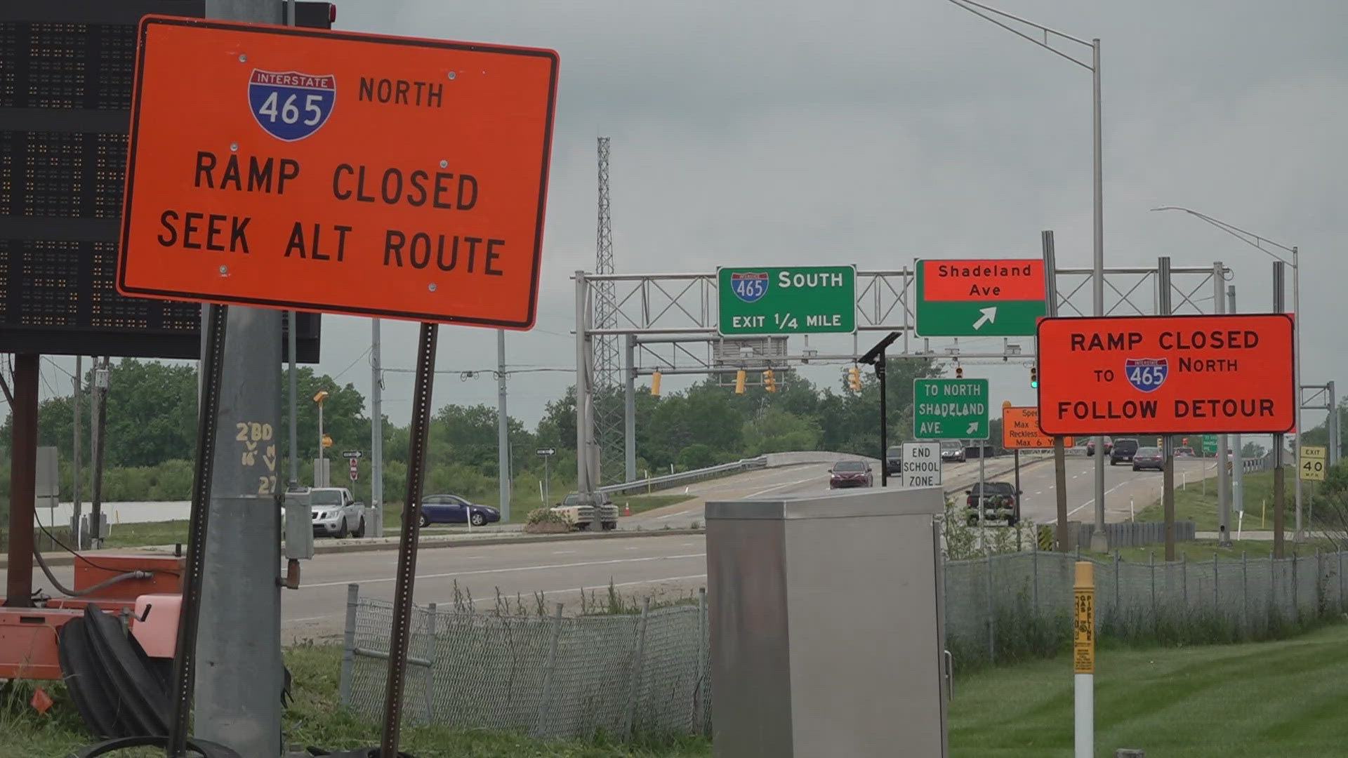 13News reporter Anna Chalker details all the planned construction set for Indianapolis-area interstates this weekend.