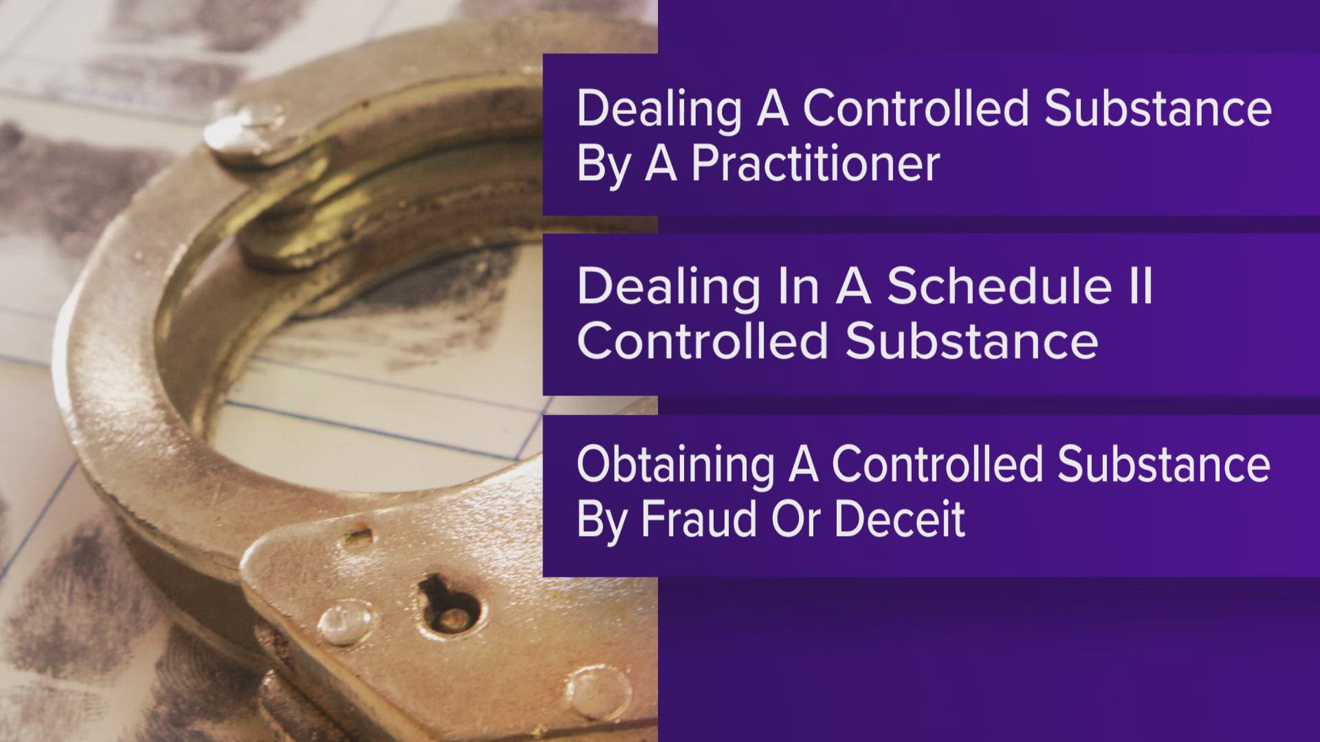 Dr. Derrick Hasenour allegedly admitted to meeting with multiple patients to buy back drugs he had prescribed to them, including oxycodone, hydrocodone and fentanyl.