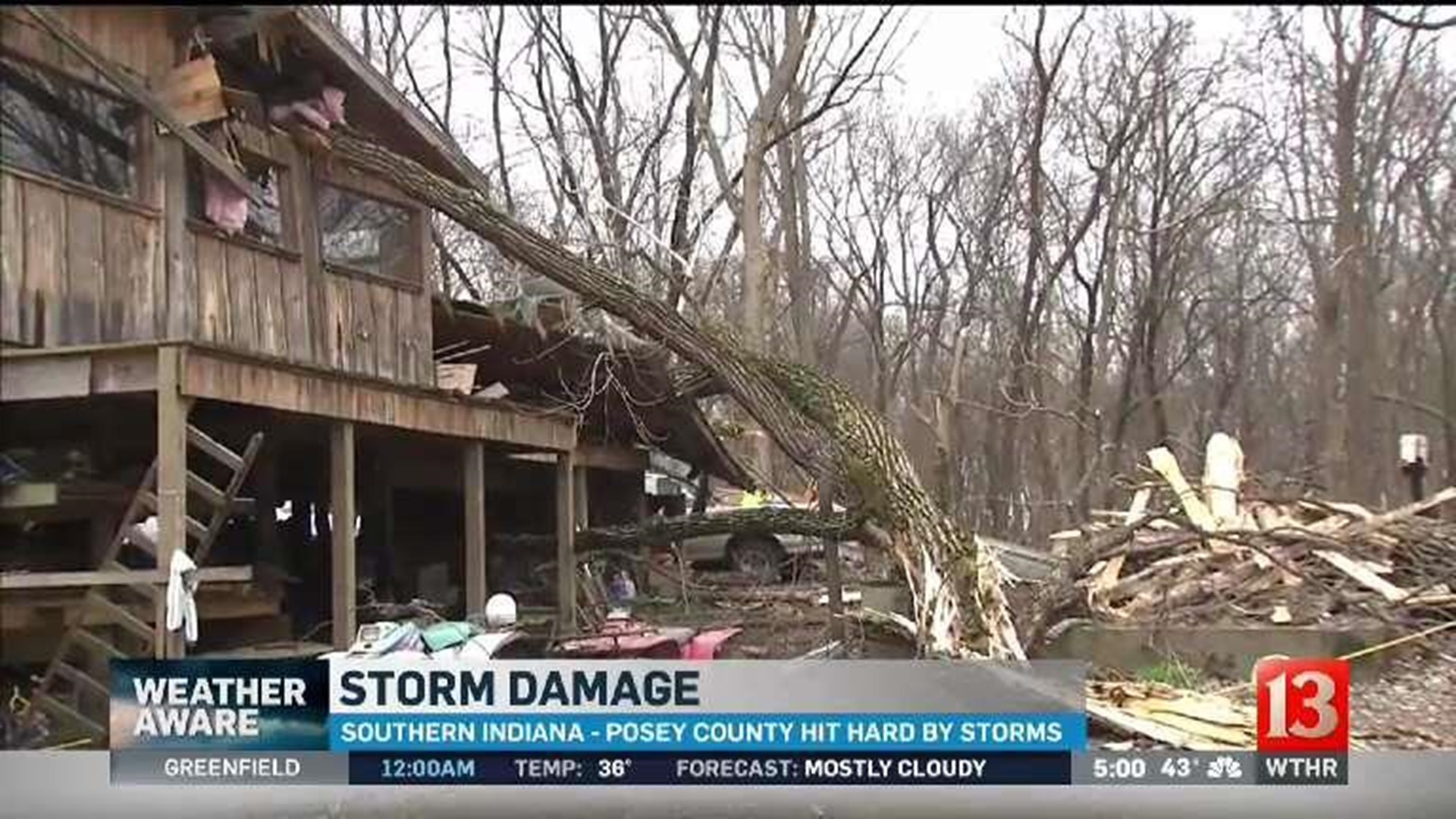 Tornado confirmed near Mitchell as southern Indiana cleans up from