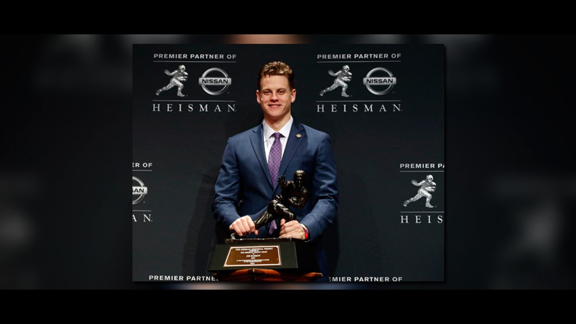 Burrow's Heisman speech inspires giving to hometown charity