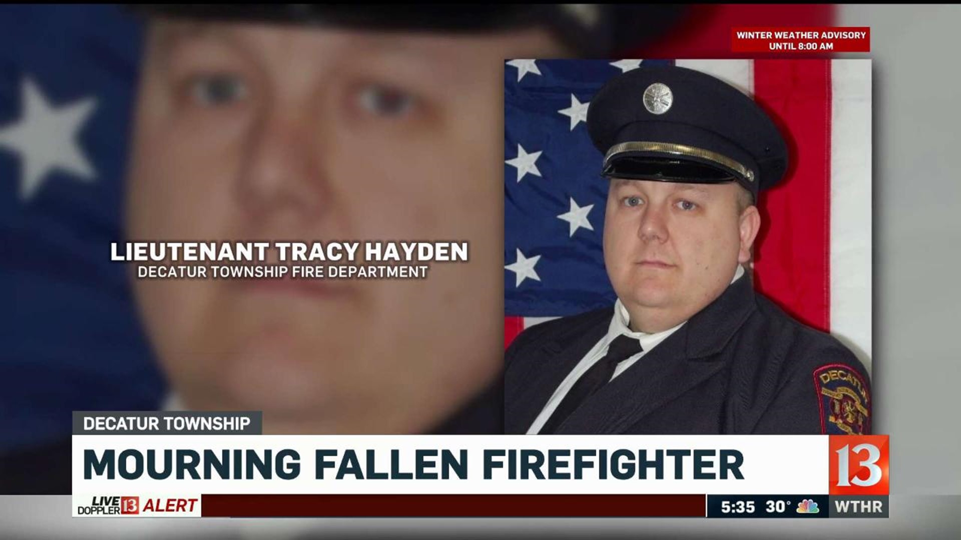 Mourning fallen firefighter