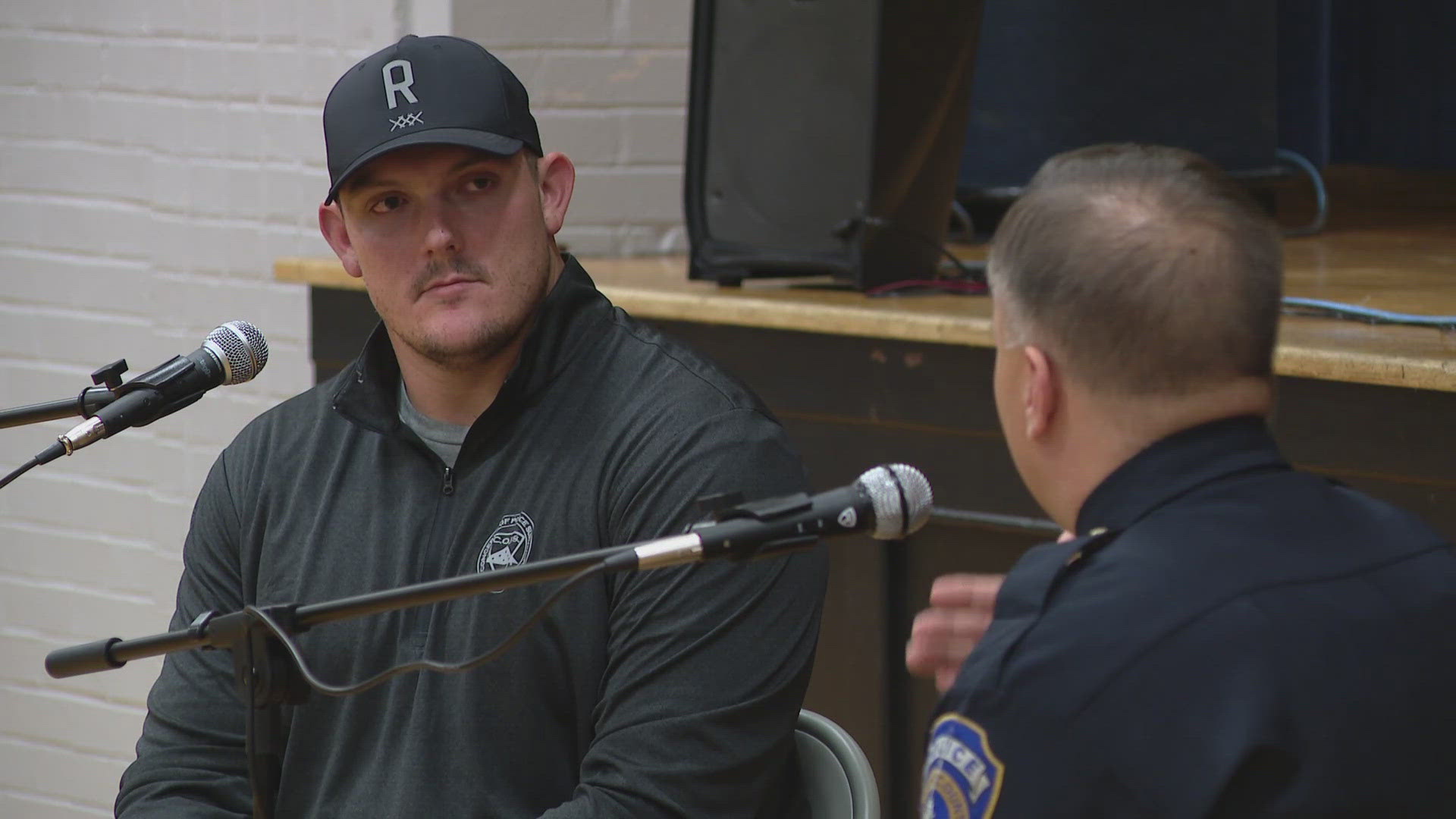 Colts center Ryan Kelly just paid a visit to the department's training academy.