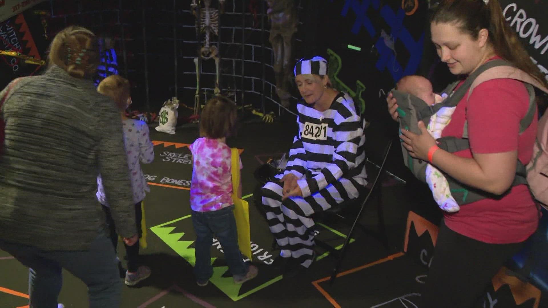 Riley patients and their families got to check out the Indianapolis Children's Museums Halloween Haunted House.