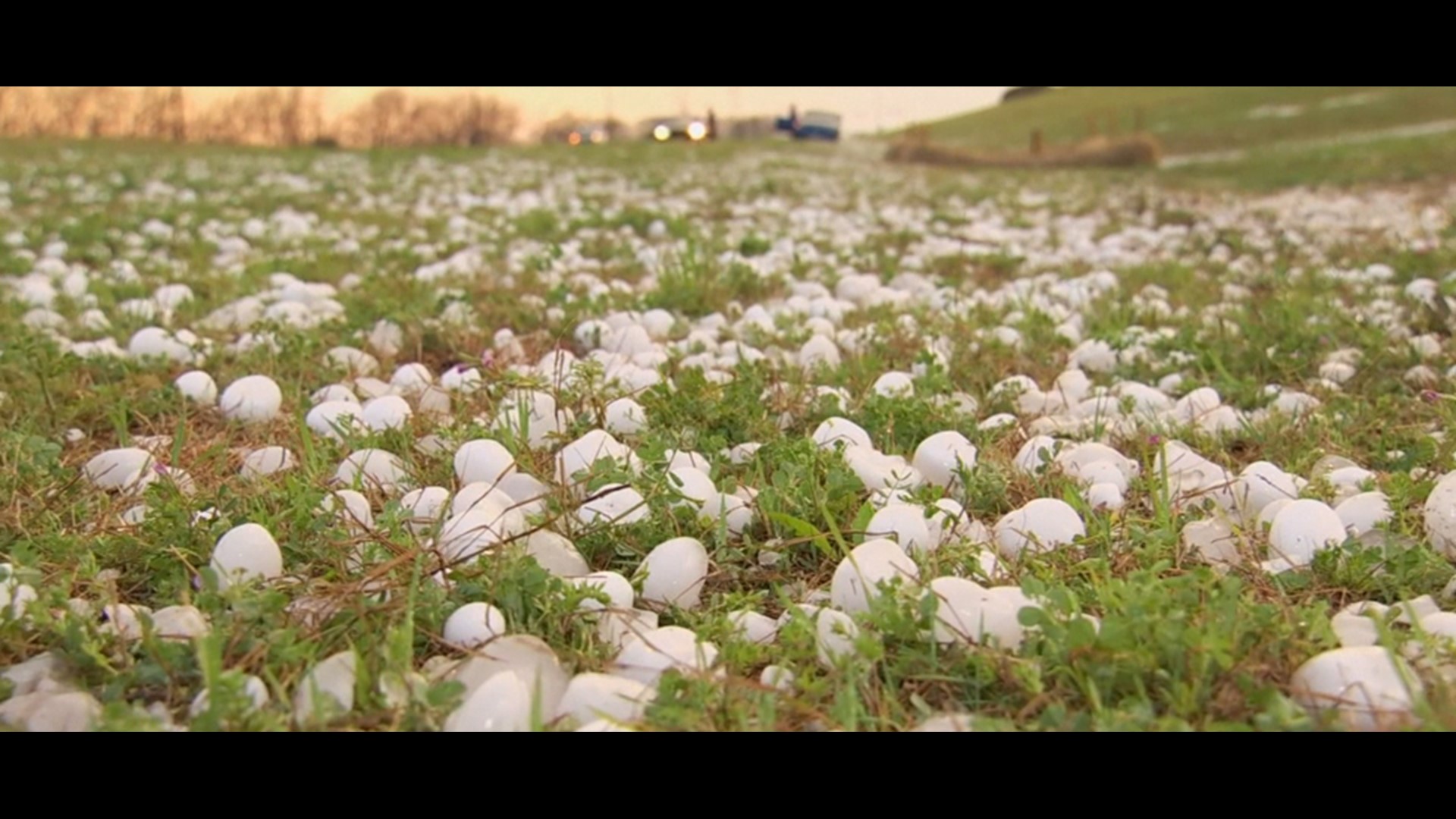 Storm drops massive hail on north Texas homes, cars