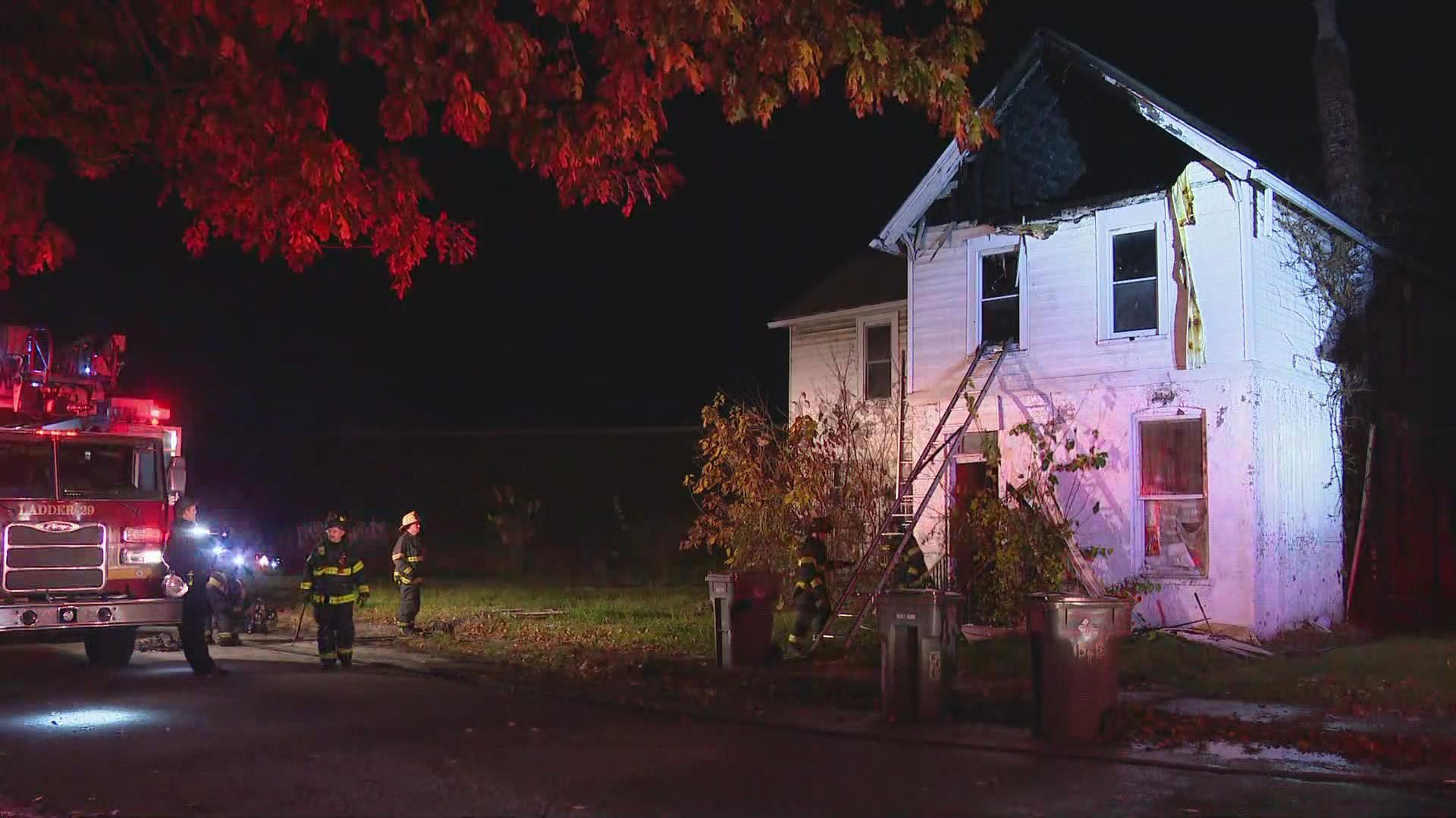 Indianapolis firefighters were called to a vacant house near Fountain Square Friday morning.