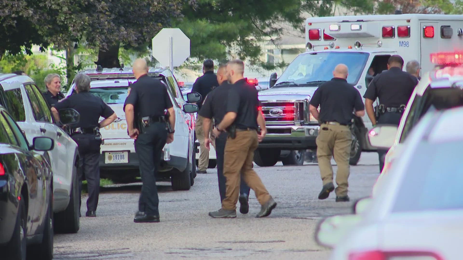 Police said the suspect had fired a gunshot at an officer Thursday afternoon.
