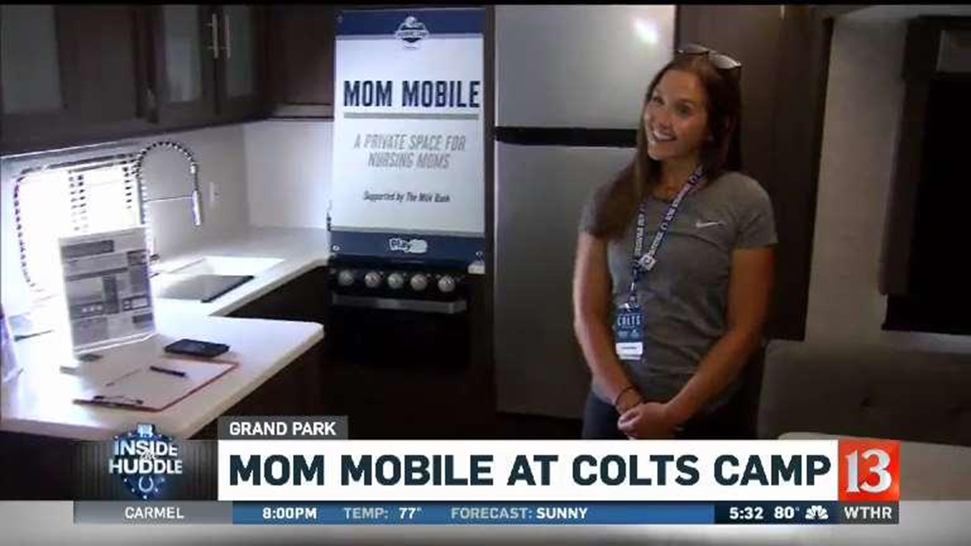 Mom Mobile at Colts Camp;