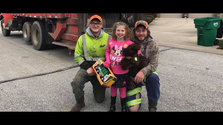 Rays Trash Holiday Schedule 2022 Ray's Trash Service Crew Brings Special Birthday Gift To Greenwood Girl |  Wthr.com