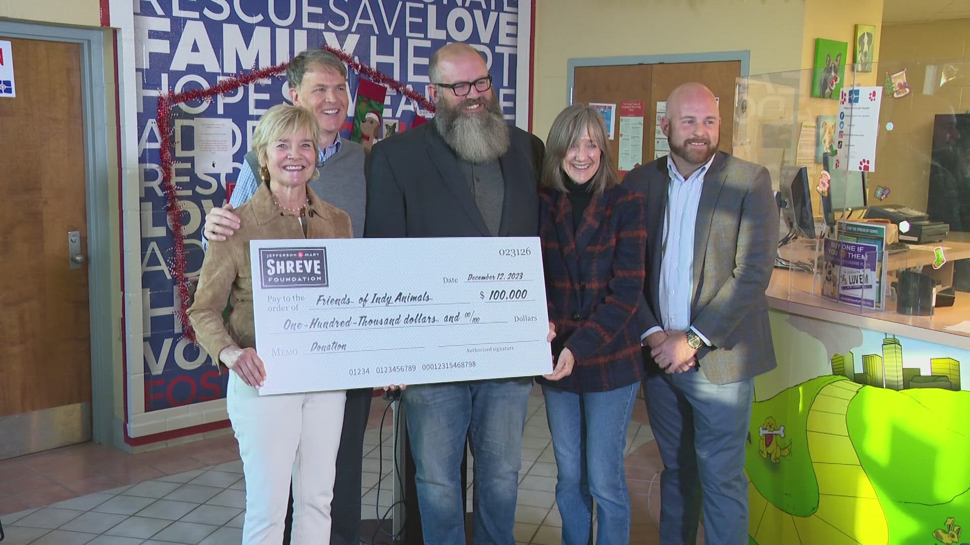 Jefferson Shreve and his wife, Mary, hope their donation to the local nonprofits will help the well-being of all animals.