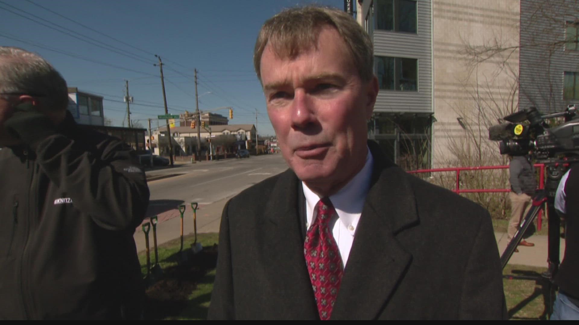 Mayor Hogsett outlined long-needed road and drainage improvements for Broad Ripple Avenue and Broad Ripple Village.