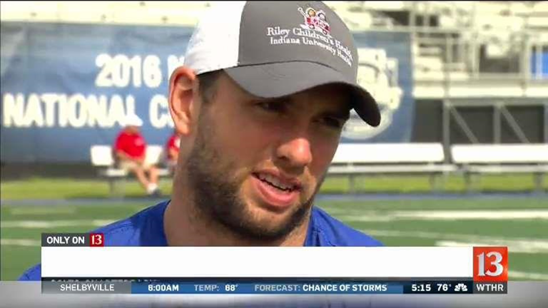 Andrew Luck with Dave Calabro