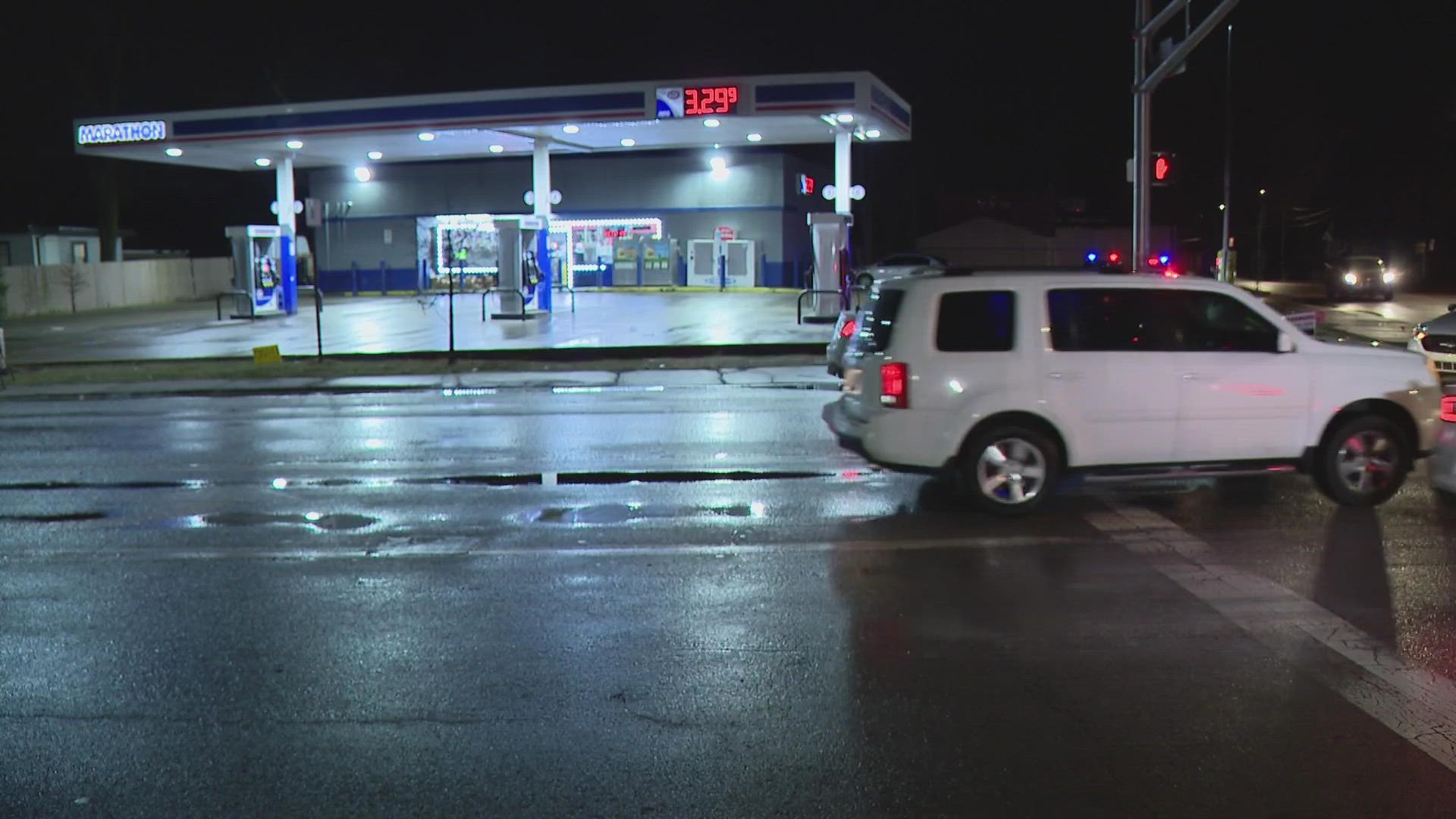 Police believe it happened at a west side gas station.