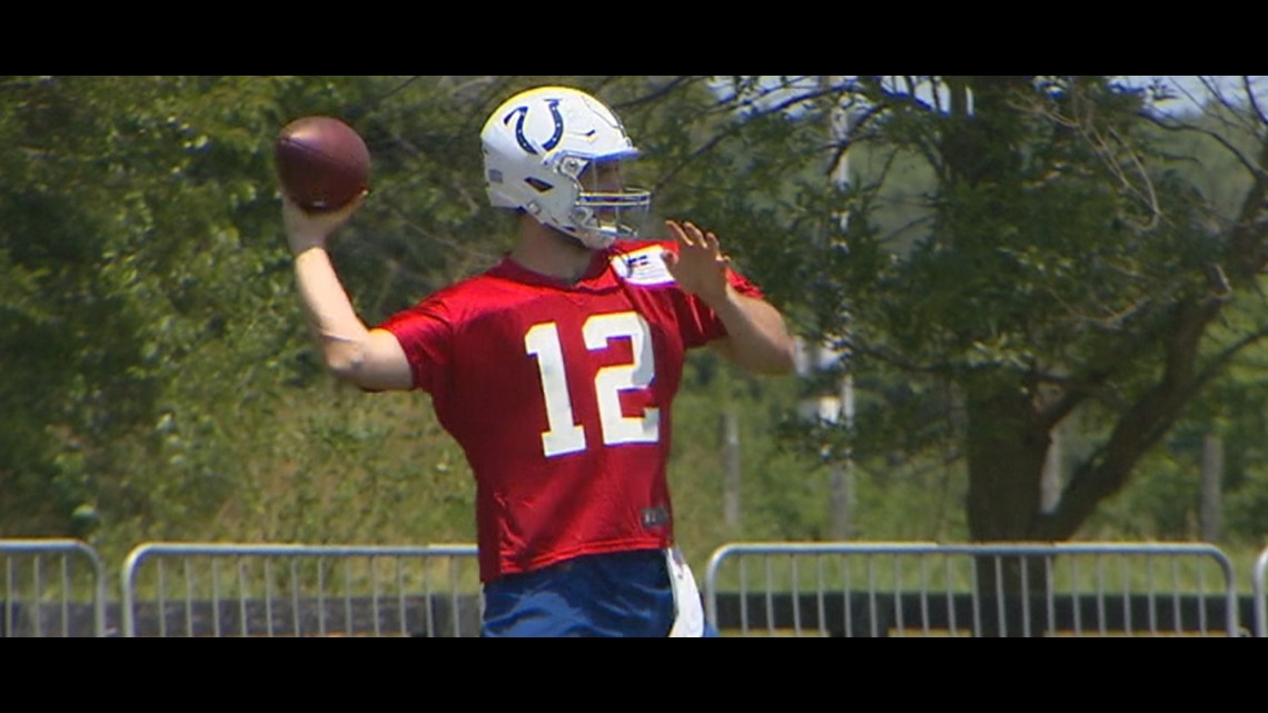 Luck returns to field as Colts open training camp workouts